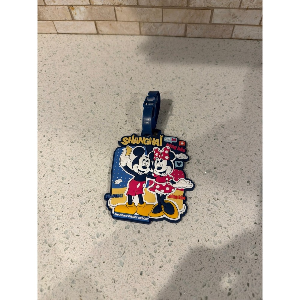 Disney shanghi luggage tag